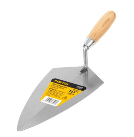 CUCHARA PARA ALBAÑIL 10" PUNTA REDONDA MOD. CT-10P REF. 21054 MARCA PRETUL