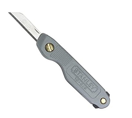 CUCHILLA / EXACTO PLEGABLE DE BOLSILLO CON SEGURO REF. ST-10049 MARCA STANLEY