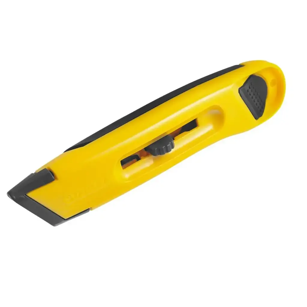 CUCHILLA / EXACTO PLASTICO RETRACTIL ECONOMICA 6" REF. 10-065LA MARCA STANLEY