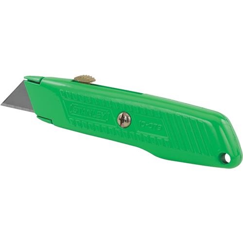 CUCHILLA / EXACTO DE METAL PROF. RETRACTIL NEON VERDE REF. 10-179 MARCA STANLEY