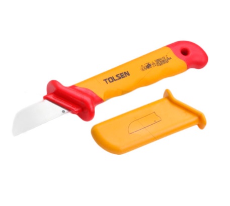CUCHILLO PICACABLE AISLADO DE 50 X 180 MM - HOJA DE ACERO INOXIDABLE REF. V50418 MARCA TOLSEN