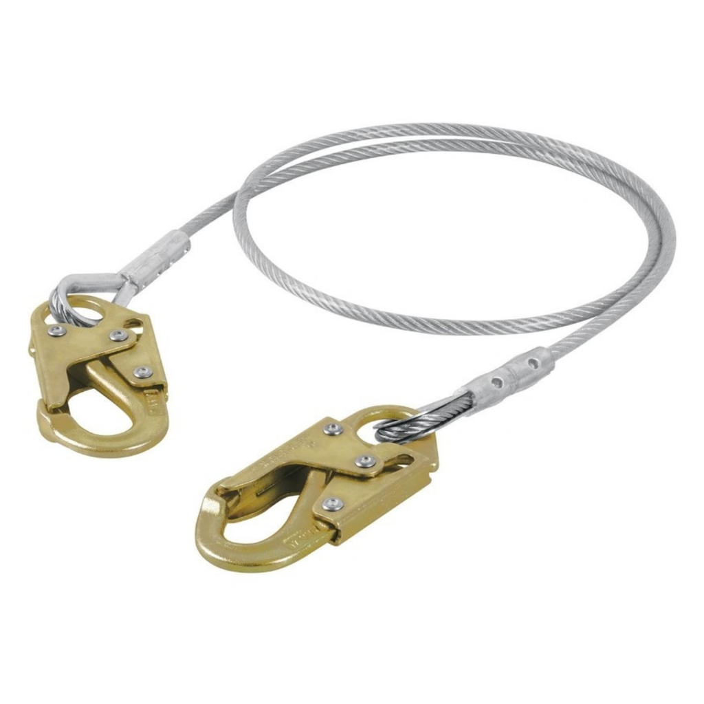 CUERDA / LINEA DE VIDA / ESLINGA PROTECCION CON 2 GANCHO 1.8 MTS CABLE ACERO MOD.CAB-5490-18-A REF.17047 MARCA TRUPER