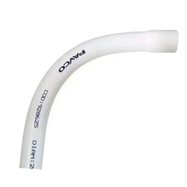 CURVA PVC CONDUIT DE 1/2" X 90° REF. 928182 MARCA PAVCO