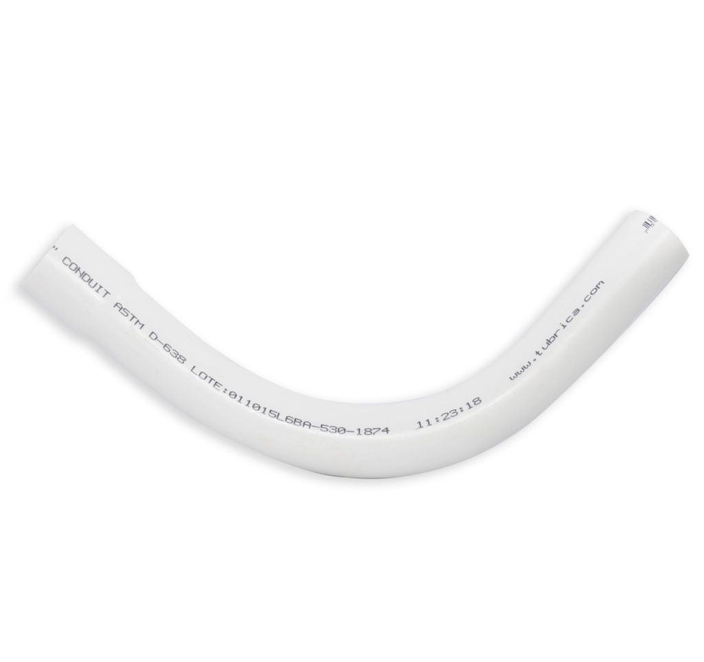 CURVA CONDUIT 3/4" X 90° REF. 1000000342 MARCA TUBRICA