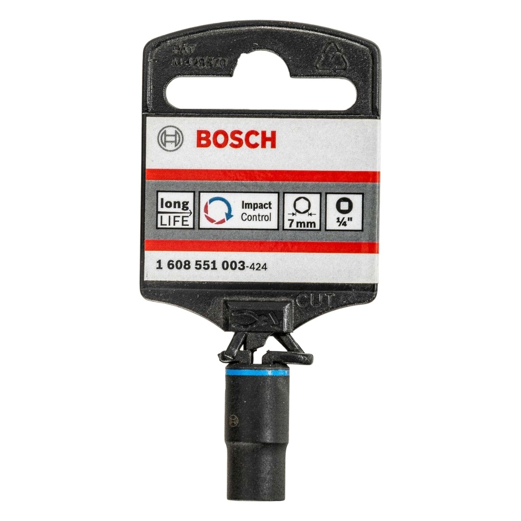 DADO DE IMPACTO 1/4" DE 7MM REF. 1608551003 / 873739 / 025645 MARCA BOSCH