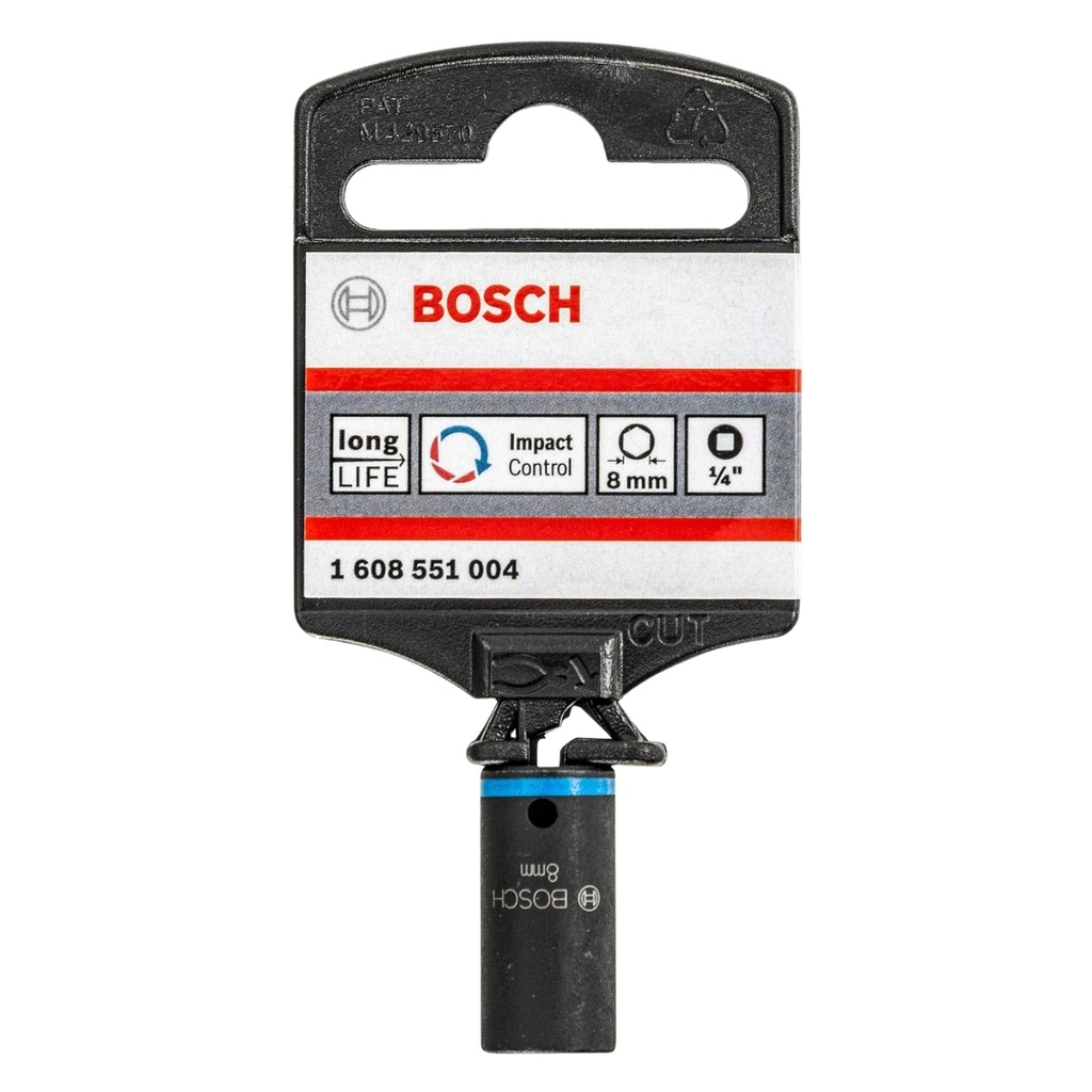 DADO DE IMPACTO 1/4" DE 8MM 1608551004 / 873742 / 025652 MARCA BOSCH