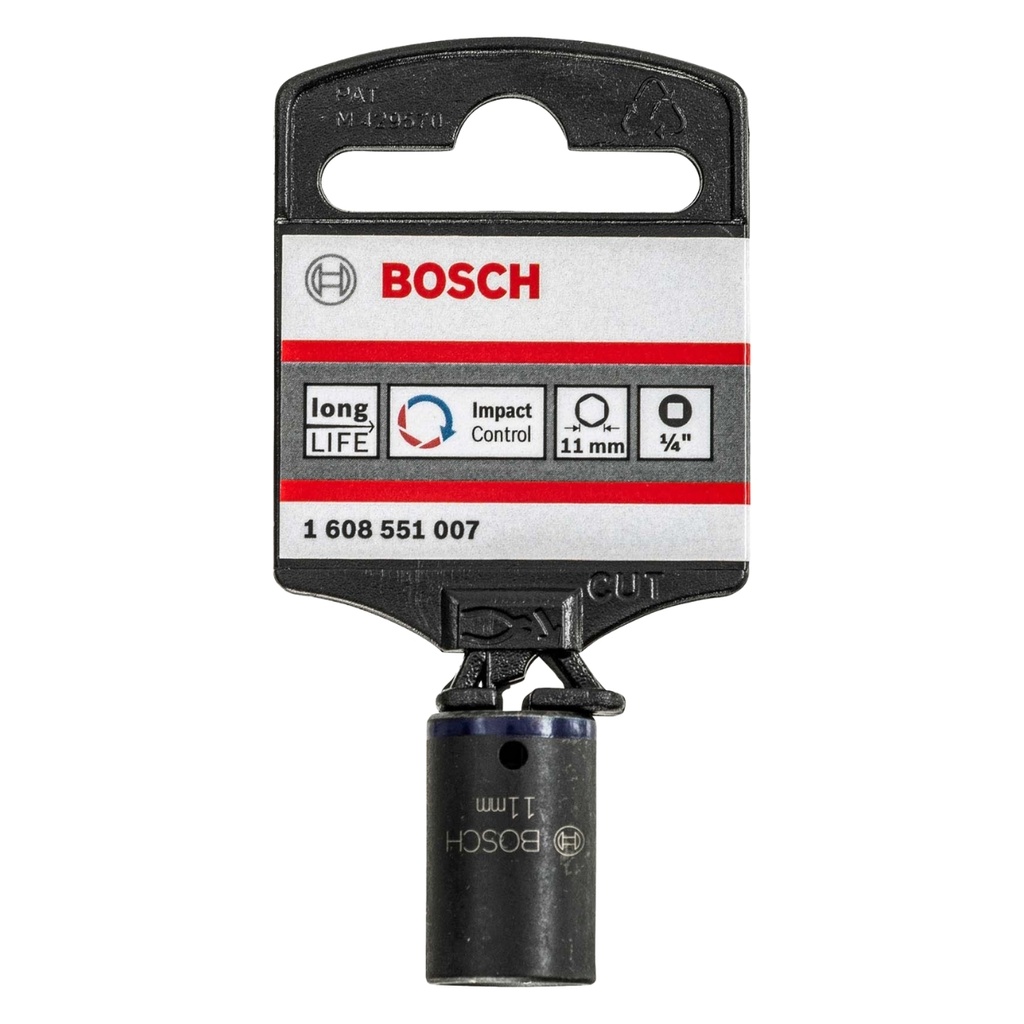DADO DE IMPACTO 1/4" DE 11MM 1608551007 / 873752 / 088015 MARCA BOSCH