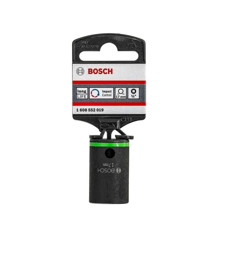 DADO DE IMPACTO 1/2" DE 17MM 1608552019 / 873828 / 025782 MARCA BOSCH