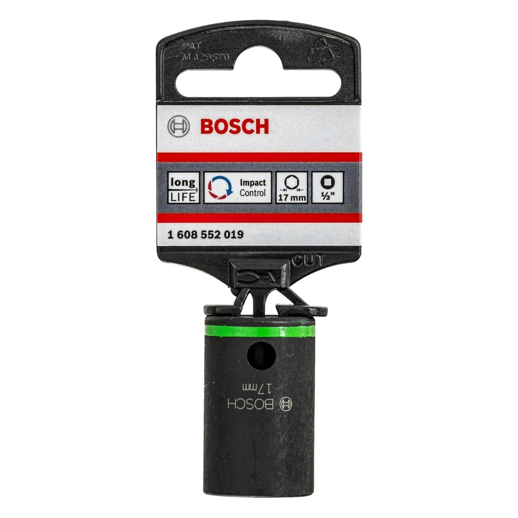 DADO DE IMPACTO 1/2" DE 17MM 1608552019 / 873828 / 025782 MARCA BOSCH