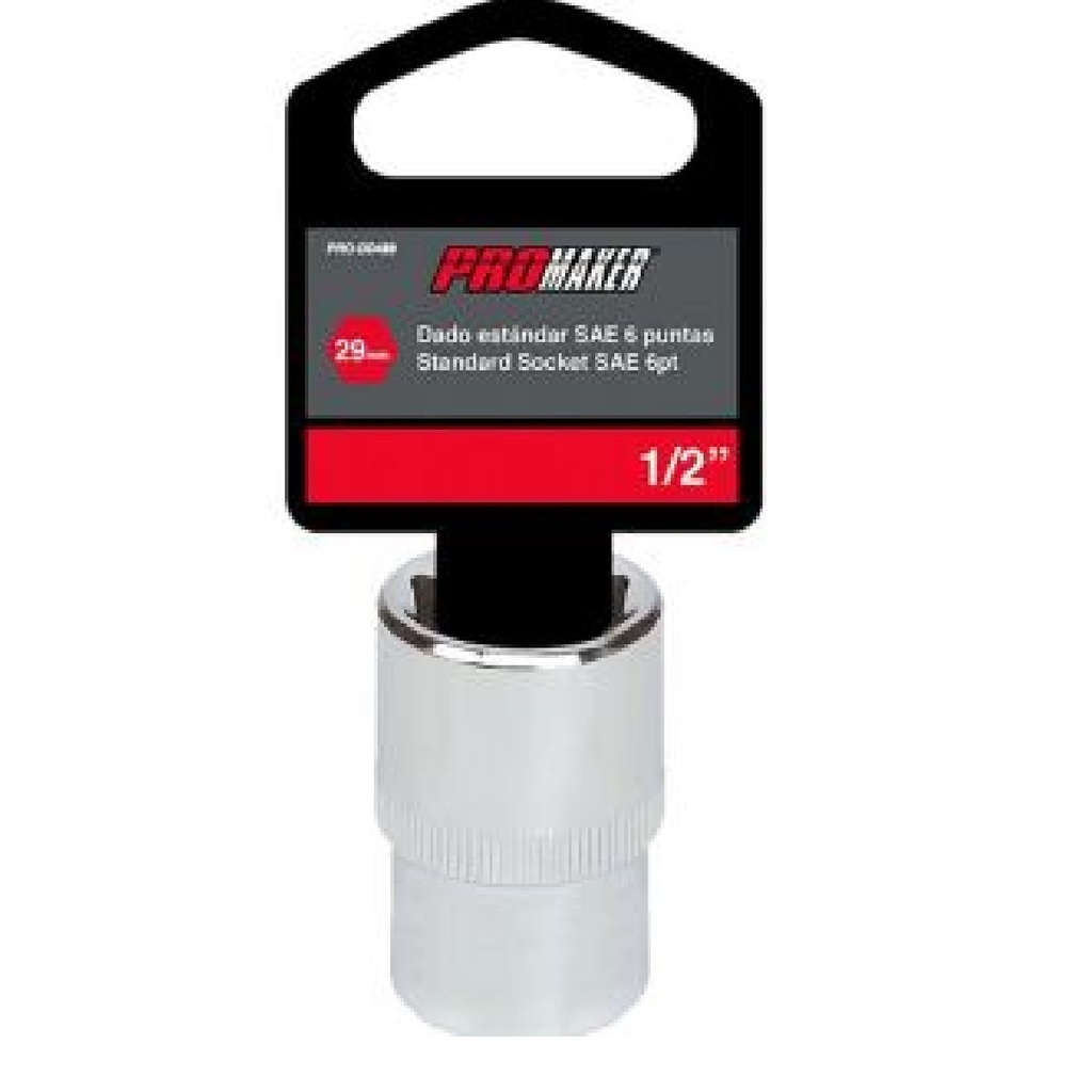 DADO CORTO HEXAGONAL 1/2" X 5/16" REF. PRO-DD449 MARCA PROMAKER