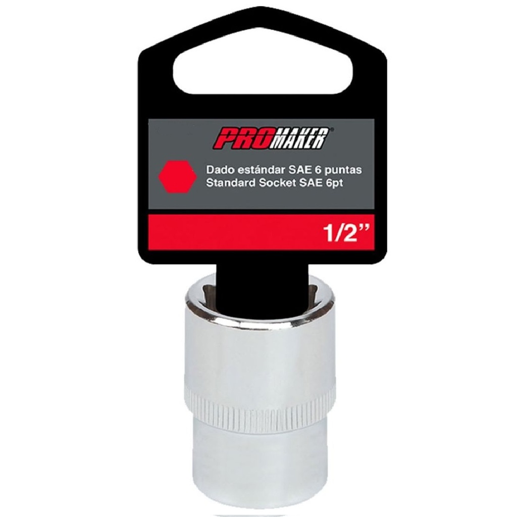 DADO CORTO HEXAGONAL 1/2" X 1.1/4" REF. PRO-DD467 MARCA PROMAKER