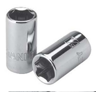 DADO CORTO HEXAGONAL CROMADO 1/2" X 1/2" REF. 86444B MARCA STANLEY