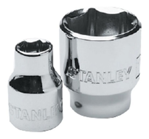 DADO CORTO HEXAGONAL CROMADO 1/2" X 11/16" REF. 88767B MARCA STANLEY