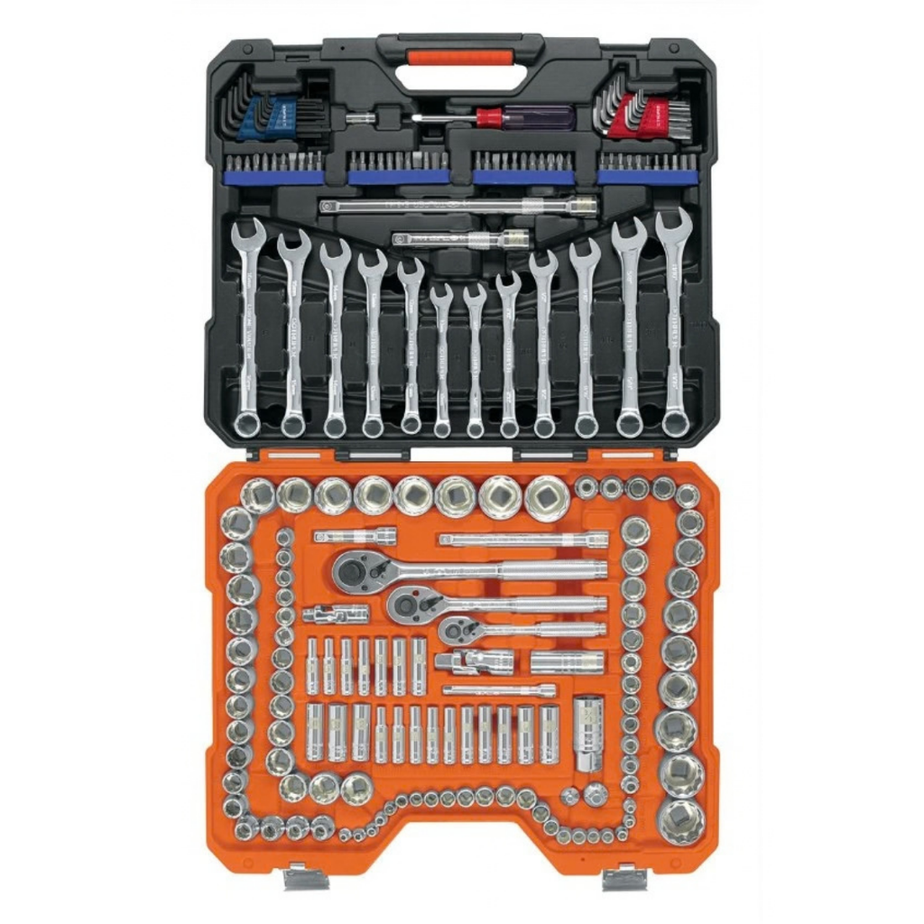 JUEGO DE DADOS 199 PZAS DE 1/4" - 3/8" - 1/2" MOD. JD-199MP REF.12894 MARCA TRUPER