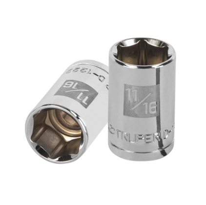 DADO LARGO HEXAGONAL 6 PUNTAS 1/2" X 11/16" MOD. D-1222-H REF. 13235 / 643754 MARCA TRUPER