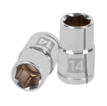 DADO HEXAGONAL 6 PUNTAS 1/2" X 14 MM MOD. D-5414-M REF. 13264 MARCA TRUPER