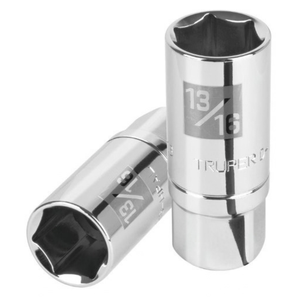 DADO LARGO HEXAGONAL 6 PUNTAS 1/2"X13/16" P/BUJIAS MOD. D-1226-HPAL REF. 13366 / 647493 MARCA TRUPER