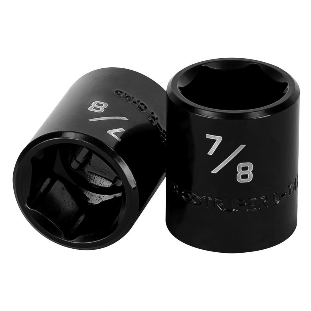 DADO DE IMPACTO LARGO 1/2" 7/8" CUADRO 1/2" 6 PUNTAS MOD.D-7428-H REF. 13383 MARCA TRUPER
