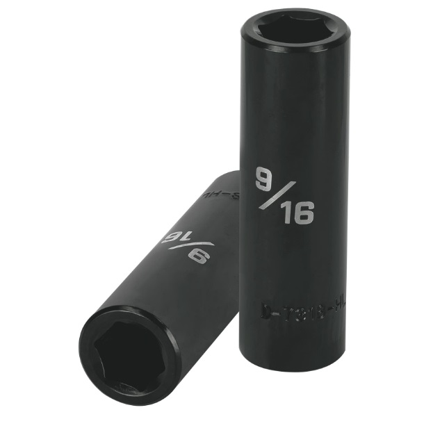 DADO DE IMPACTO LARGO 1/2" 9/16" CUADRO 1/2" 6 PUNTAS MOD.D-7318-H REF. 13389 MARCA TRUPER