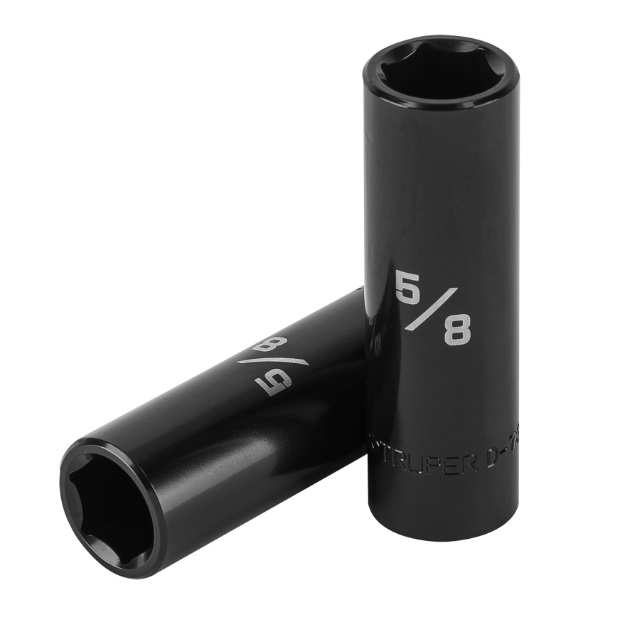 DADO DE IMPACTO LARGO 1/2" 5/8" CUADRO 1/2" 6 PUNTAS MOD.D-7320-H REF. 13390 MARCA TRUPER