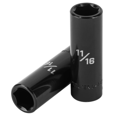 DADO DE IMPACTO 11/16" CUADRO 1/2" 6 PUNTAS MOD. D-7322-HL REF. 13391 MARCA TRUPER