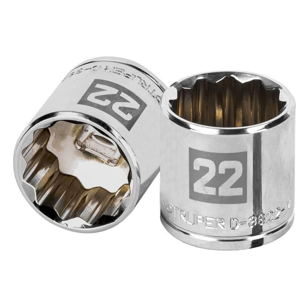 DADO 12 PUNTAS 3/8" X 22MM MOD. D-5222-M REF. 13642 MARCA TRUPER