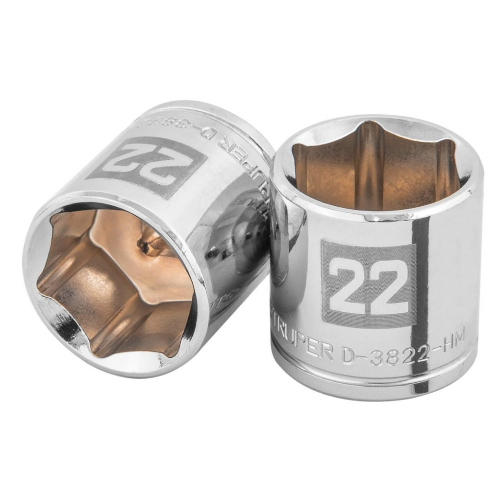 DADO 6 PUNTAS 3/8" X 22MM MOD. D-5222-HM REF. 13686 MARCA TRUPER
