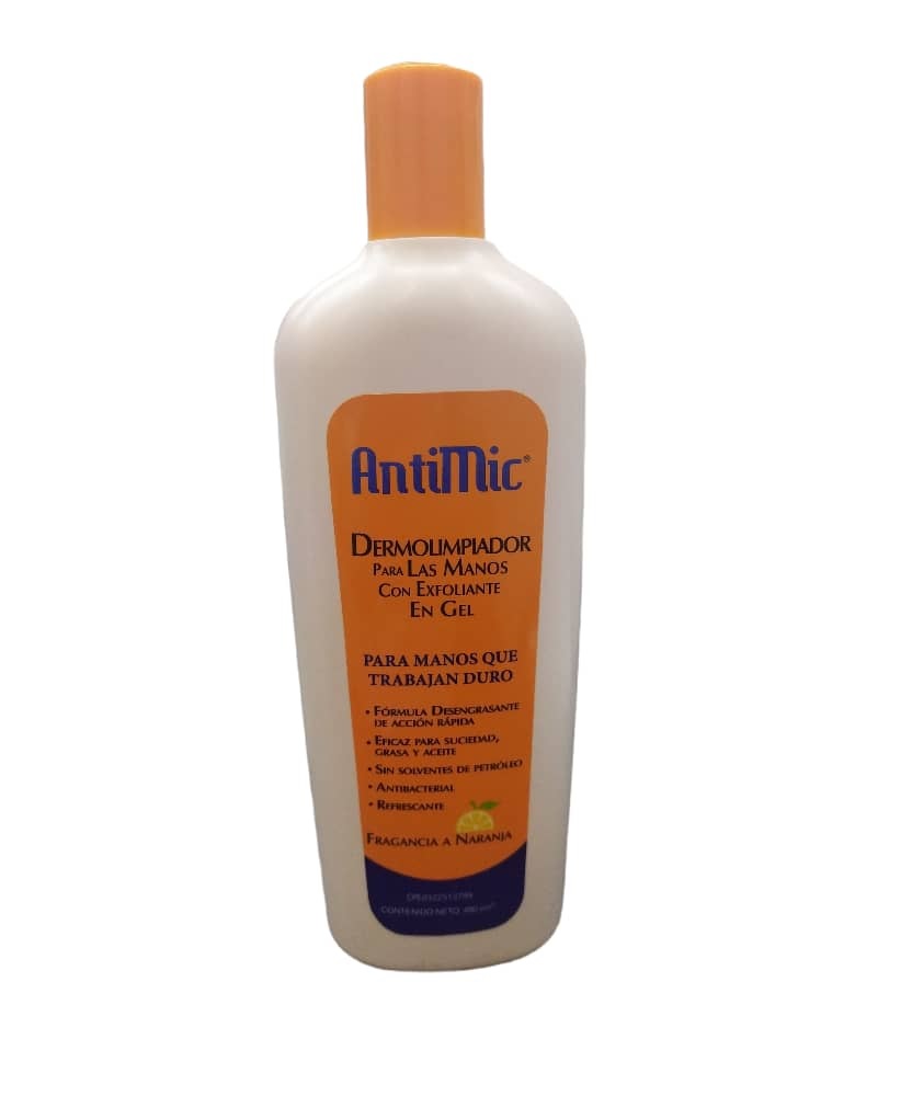 DERMOLIMPIADOR PARA LAS MANOS CON EXFOLIANTE EN GEL 480 ML REF. LDD0000001 MARCA ANTIMIC