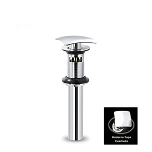 DESAGUE P/ LAVAMANO METALICO TIPO CLICKER (CON REBOSE) 1 1/4" MOD. HONGO REF. GRI-1451 MARCA BELT-G