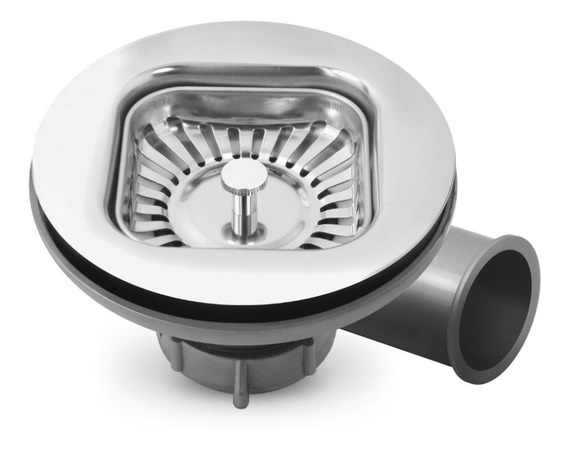 DESAGUE PARA FREGADERO INOXIDABLE DE 3 1/2" MOD. SQUARE REF.GRI-1935 MARCA BELT-G
