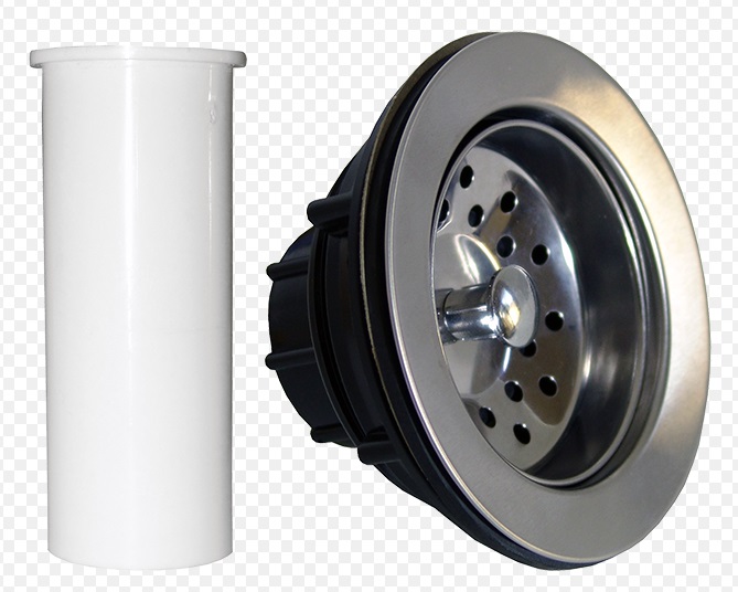 DESAGUE / CANASTA PARA FREGADERO PLASTICO CROMADO DE 3 1/2" REF. CST-P314 MARCA GDESEO