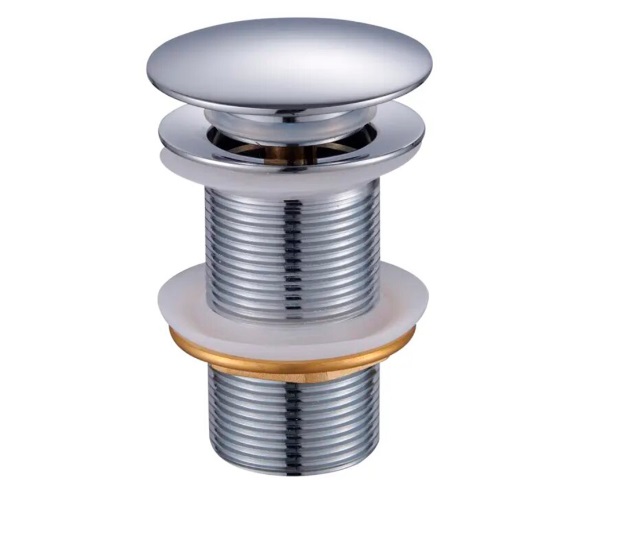 DESAGUE PARA LAVAMANO SIN REBOSADERO POP UP CROMADO REF. KU-90 MARCA KUBO
