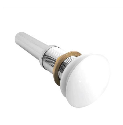 DESAGUE PARA LAVAMANO CON REBOSADERO POP UP BLANCO REF. KU-PU01 MARCA KUBO