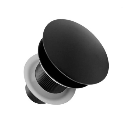 DESAGUE PARA LAVAMANO SIN REBOSADERO POP UP NEGRO MATE REF. KU-PU03 MARCA KUBO