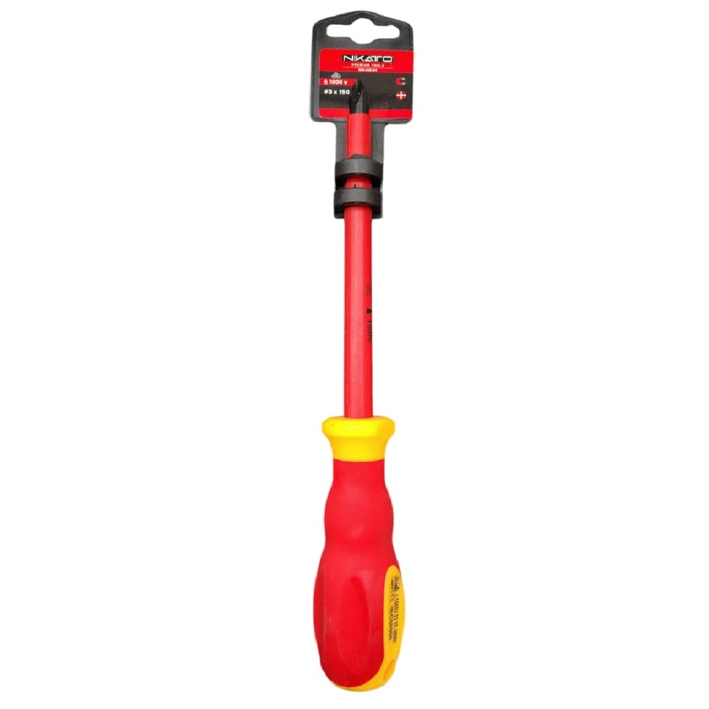 DESTORNILLADOR 1.000 V AISLADO PHILLIPS NRO. 3 REF. NIK-220-04 MARCA NIKATTO