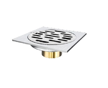 DESAGUE / IN-FLOOR ROUND INVISIBLE USEEN-FLAT 10 X 10 BRUSHED COLOR SATINADA CM REF. NVDES0086 NOVA