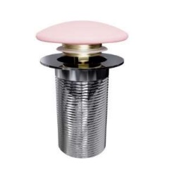 DESAGUE CERAMICO PARA LAVAMANOS SERIE ART CANDY PINK / ROSADO CARAMELO REF. NVLAV7714 MARCA NOVA