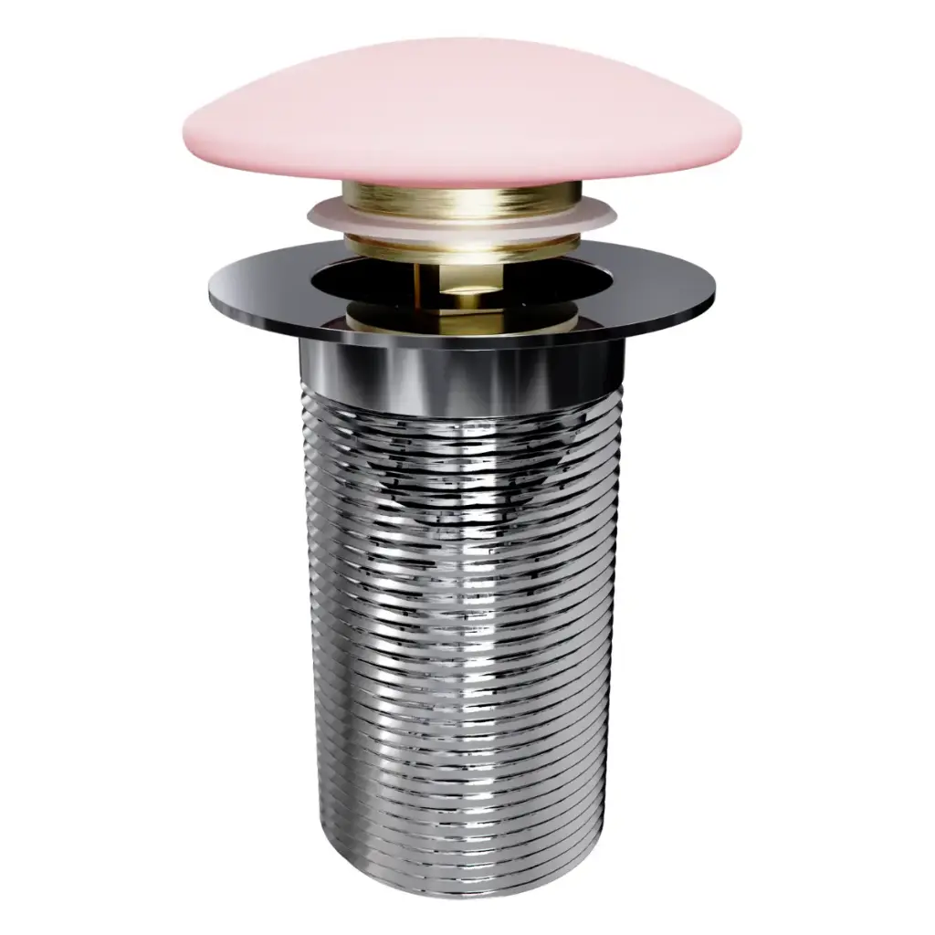 DESAGUE CERAMICO PARA LAVAMANOS SERIE ART CANDY PINK / ROSADO CARAMELO REF. NVLAV7714 MARCA NOVA