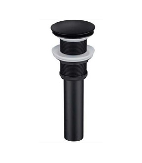 DESAGUE PARA LAVAMANO PUSH BUTTON REDON ( SIN REBOSE ) COLOR NEGRO REF. KD-395-MB MARCA OMEGA