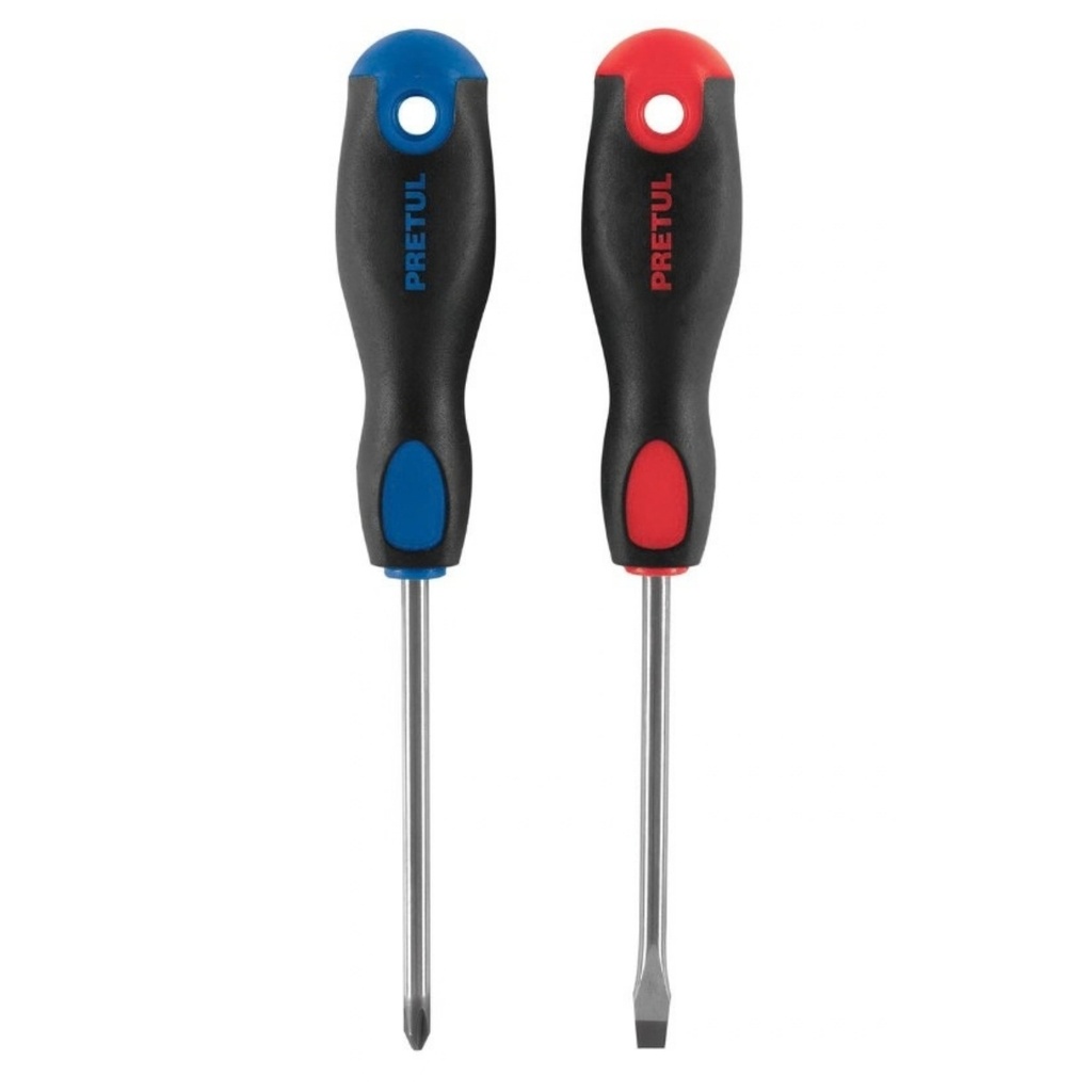 JGO. DE DESTORNILLADORES 2 PZAS. MOD. DUO-1/4" X4"BP REF. 20215 MARCA PRETUL