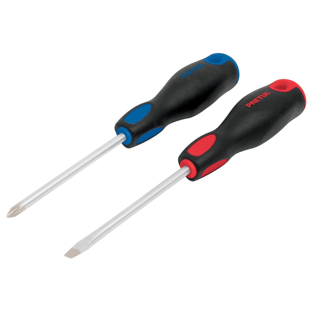 JGO. DE DESTORNILLADORES 2 PZAS. MOD. DUO-3/16" X 4" BP REF. 20216 MARCA PRETUL