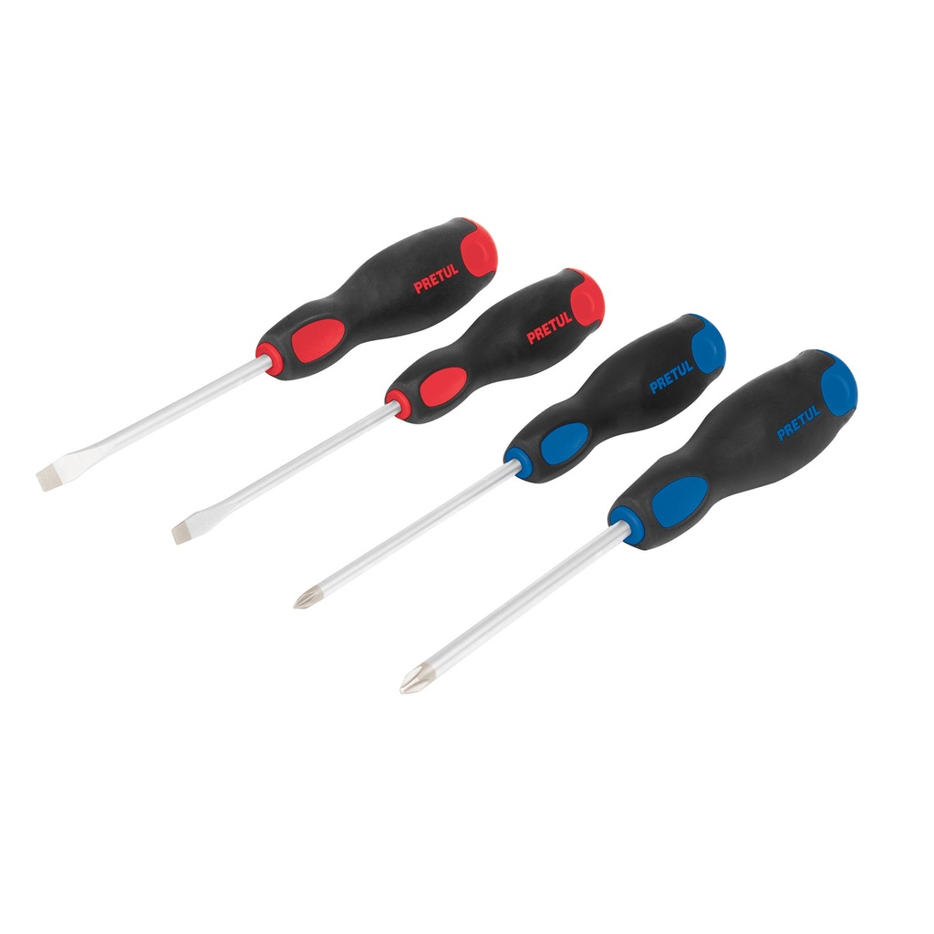 DESTORNILLADOR JGO. 4 PZAS MOD. JD-4BP REF. 20218 MARCA PRETUL