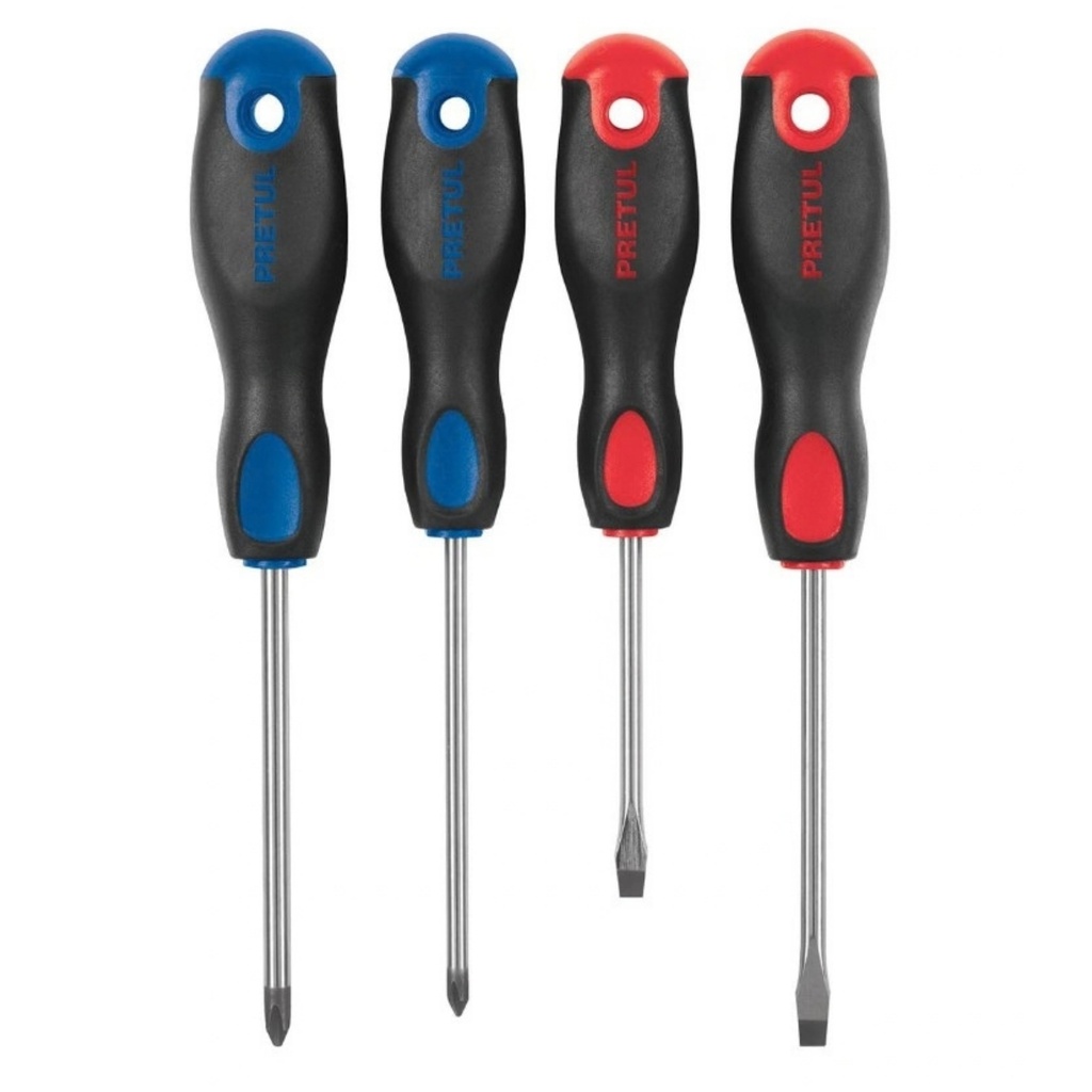 DESTORNILLADOR JGO. 4 PZAS MOD. JD-4BP REF. 20218 MARCA PRETUL