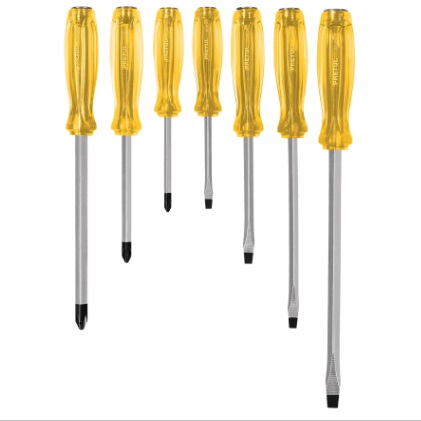 JUEGO DE DESTORNILLADORES DE IMPACTO / DESARMADORES 7 PZAS MOD. J-DIM-7 REF. 304705 MARCA PRETUL