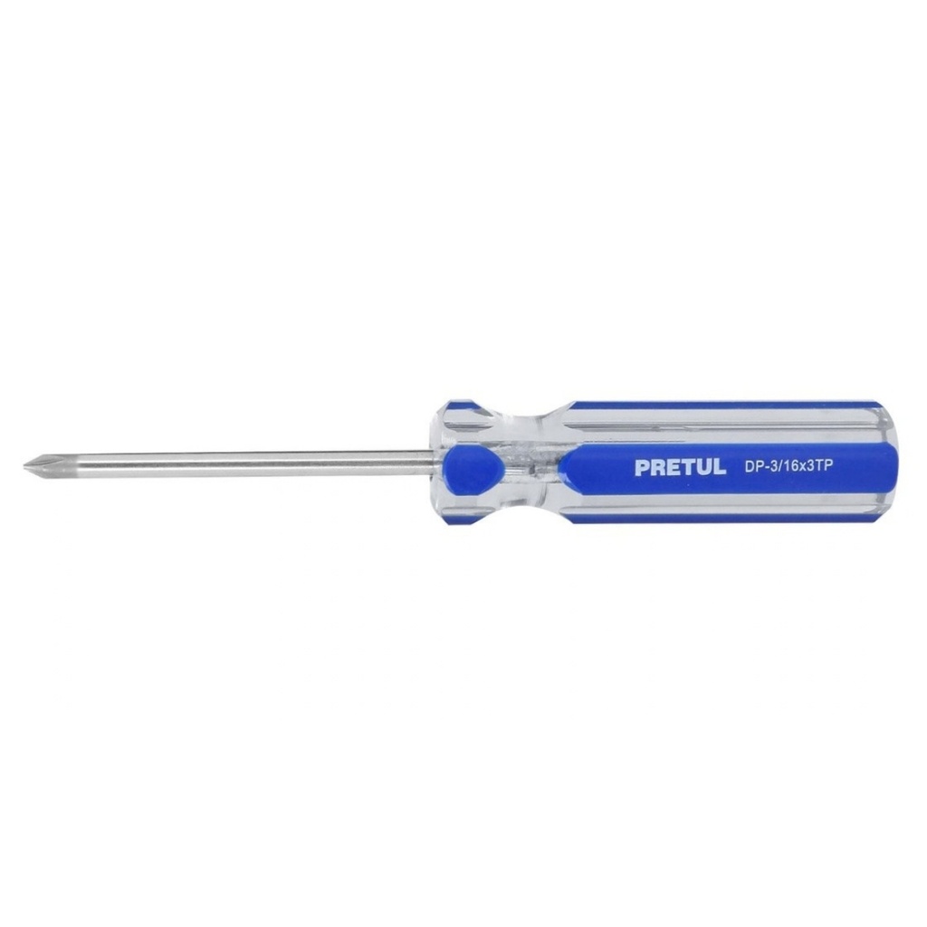 DESTORNILLADOR ESTRIA PRETUL MOD. DP- 3/16 X 3TP REF- 21471 MARCA PRETUL