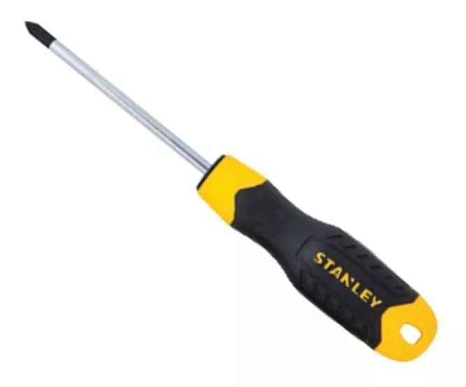 DESTORNILLADOR CUSH / GRIP PHILLIPS NRO. 0 X 3 - 1/8" X 3 M/ GOMA REF. 62078 MARCA STANLEY