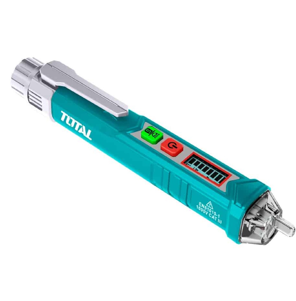 DETECTOR DE VOLTAJE 12 V 50-60 HZ AC SIN CONTACTO REF. THT2910003 MARCA TOTAL TOOLS