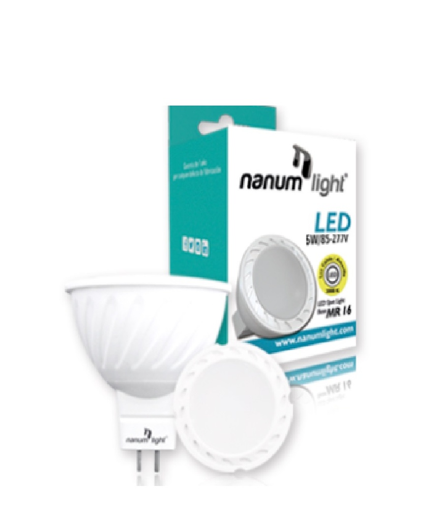 DICROICO LED MULTV. MOD. SPOT LIGHT MR16 6W 3000K REF. 880202058765 COD. 587651 MARCA NANUM LIGHT
