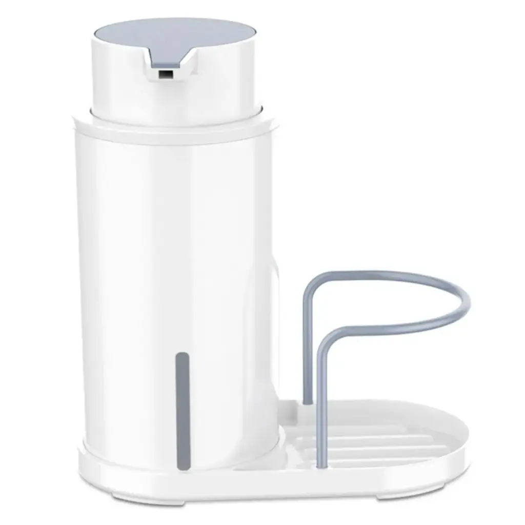 DISPENSADOR DE JABON DE MESA PLASTICO BLANCO REF. DIS.01.01 MARCA BARI