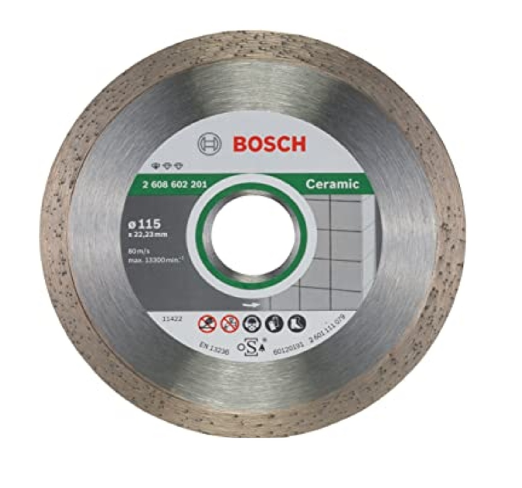 DISCO DE CORTE DIAMANTADO CONTINUO 4 1/2" X 7/8" 115X22MM REF.2608602201/441292 / 875050 MARCA BOSCH